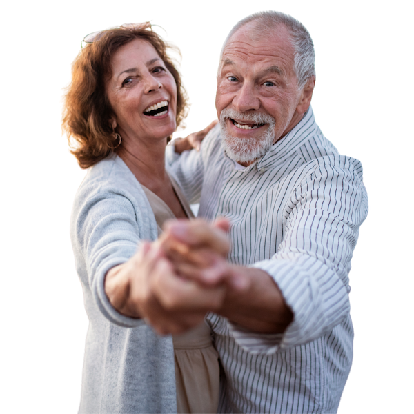 Happy Seniour Couple Dancing in Collier Township, PA